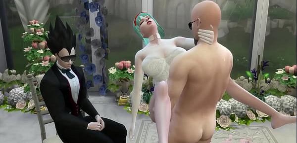  El Matrimonio de Bulma Episodio 2 Hermosa Esposa Recien Casada en su Boda le toman fotos eroticas al frente de su Marido Cornudo follada por el Viejo Netorare Hentai